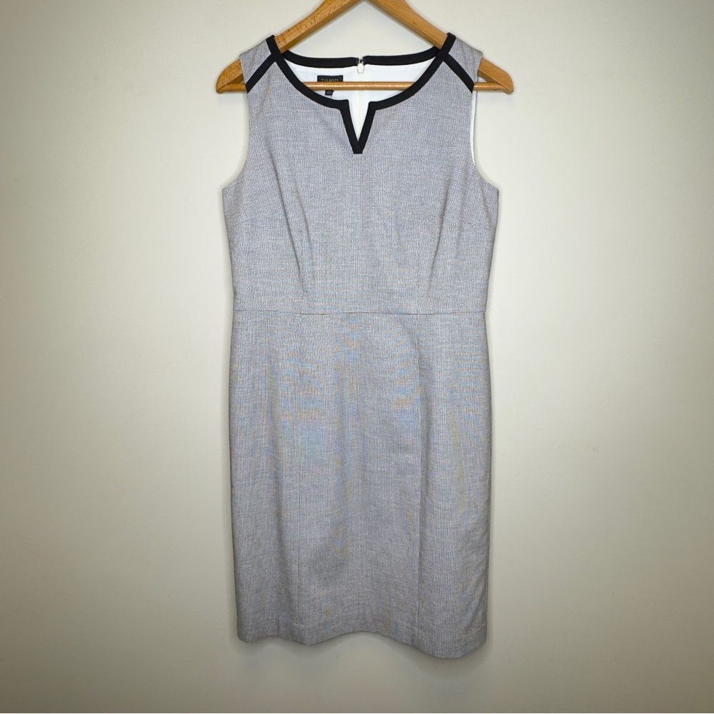 Talbots Split-Neck Sheath Sleeveless Dress - Size 10